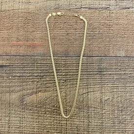 18K Gold Plated Snake Chain Choker Necklace With Extender