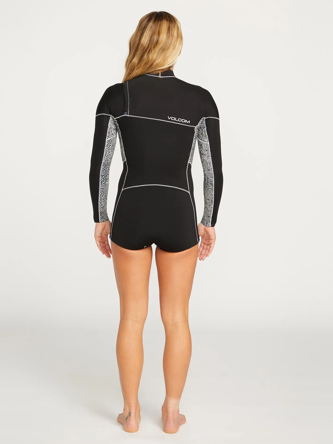 2Mm Long Sleeve Chest Zip Wetsuit - BLACK