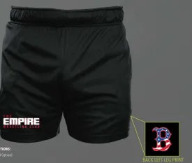 6" Mesh Shorts-Unisex--The Empire Wrestling Club - Black