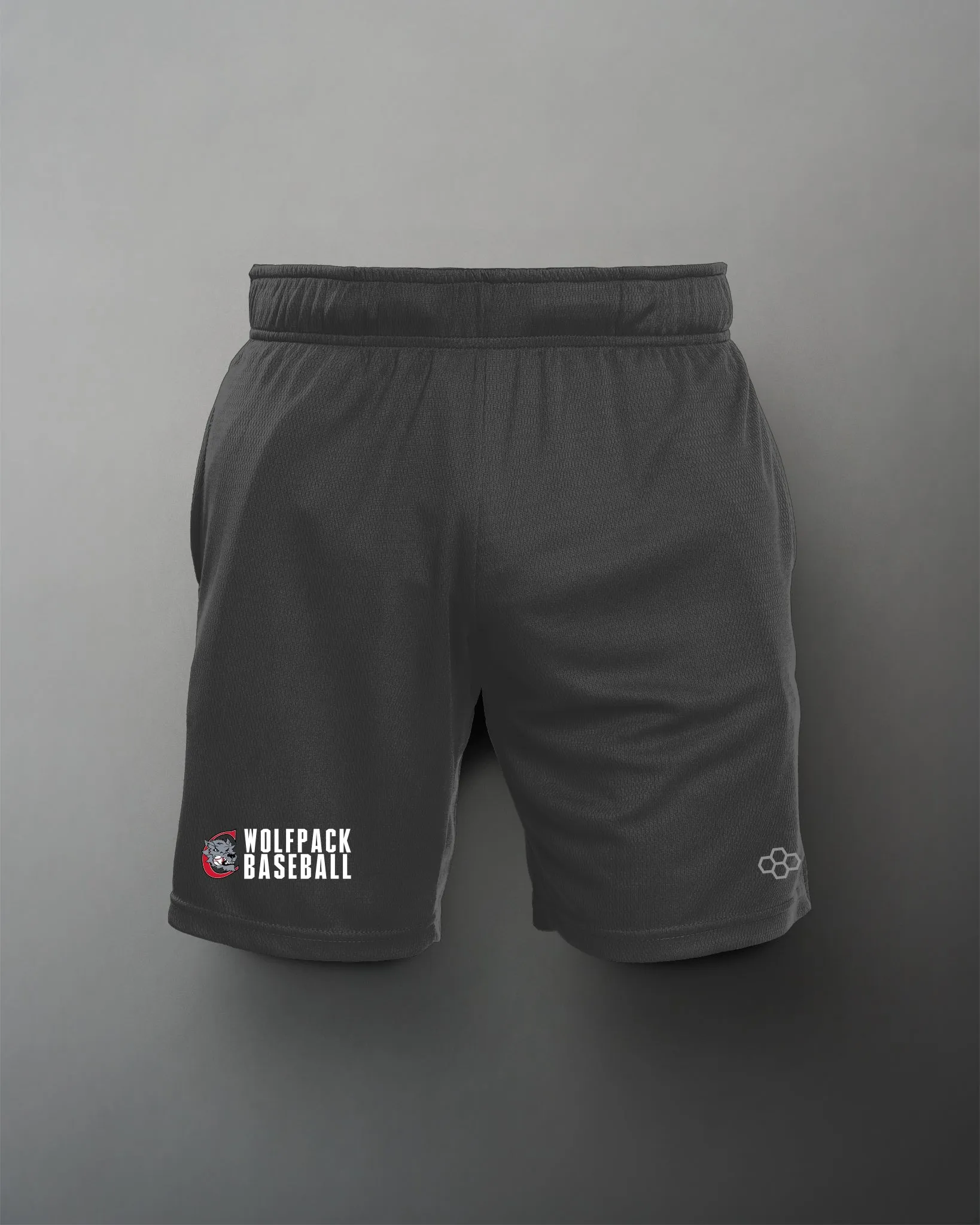 8" Classic Mesh Shorts-Unisex--CT Wolfpack Baseball Team Store