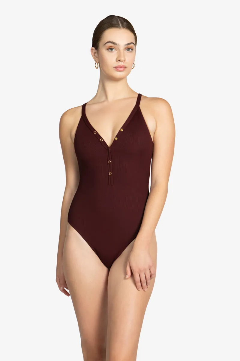 AMY V-NECK ONE PIECE (FINAL SALE)