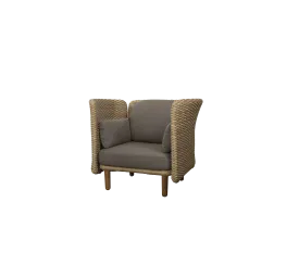 Arch lounge chair w/ low arm/backrest (4)