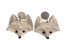 Arctic Fox earrings