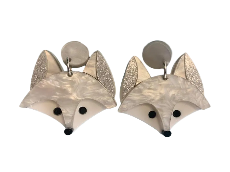 Arctic Fox earrings