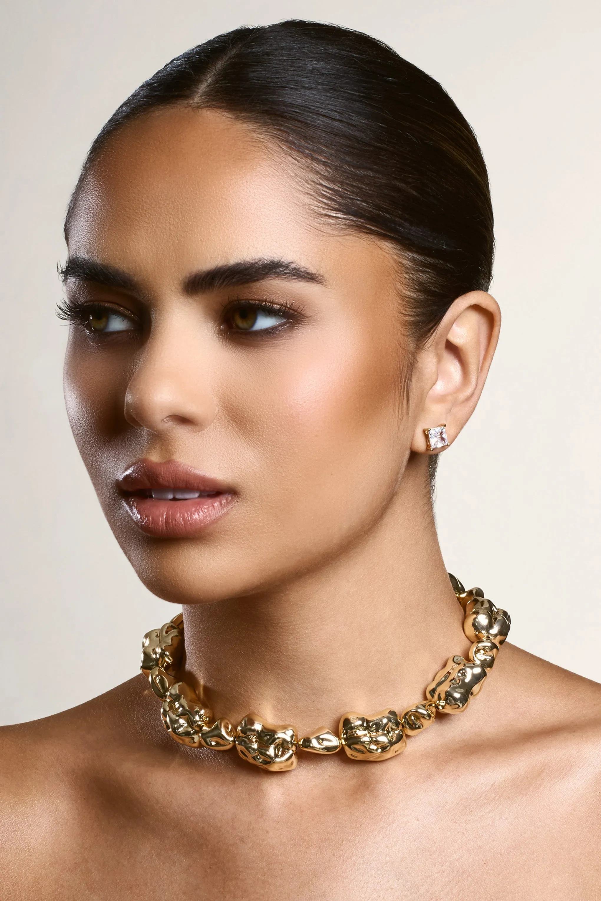 Aruba | Gold Stone Necklace