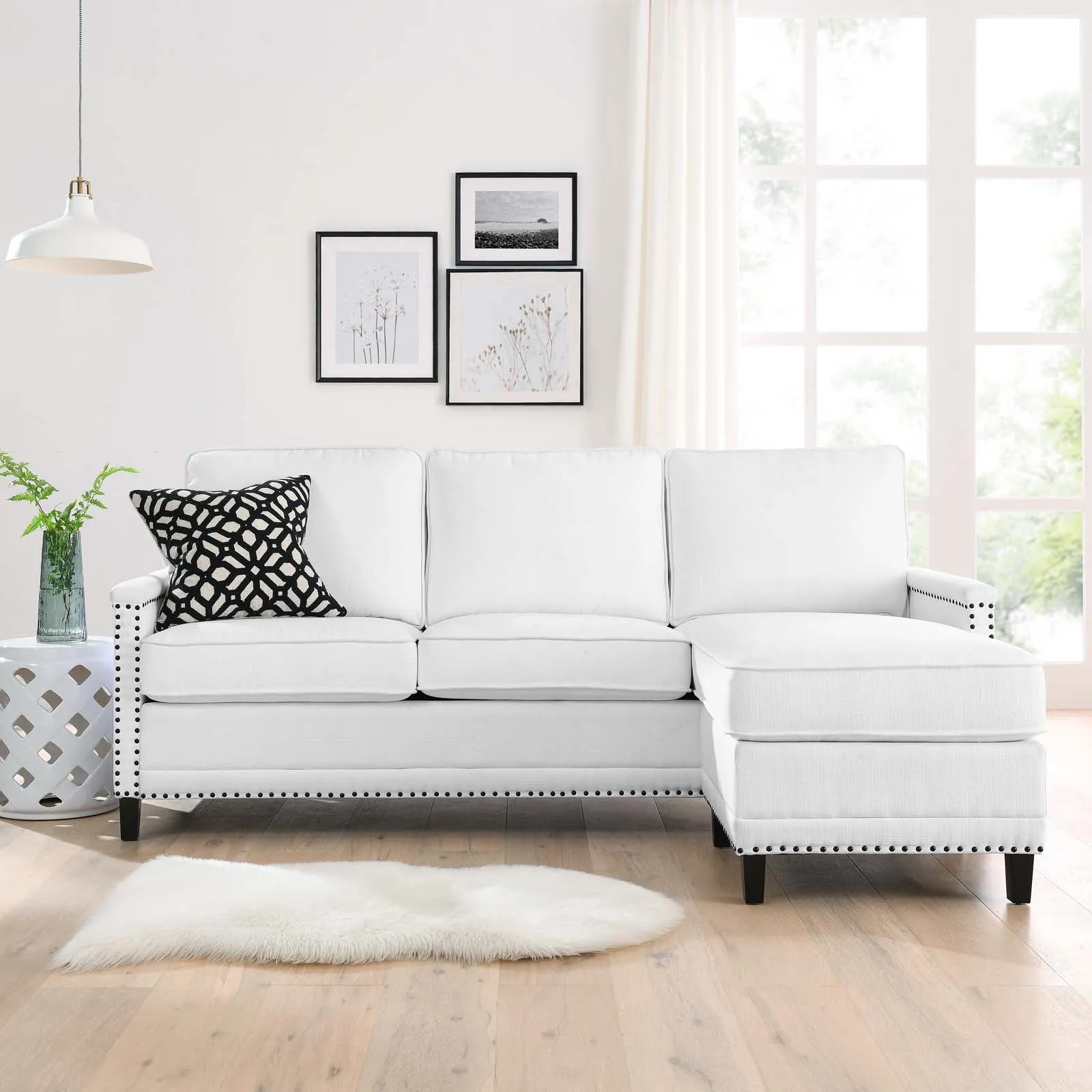 Ashton Upholstered Fabric Sectional Sofa by Modway