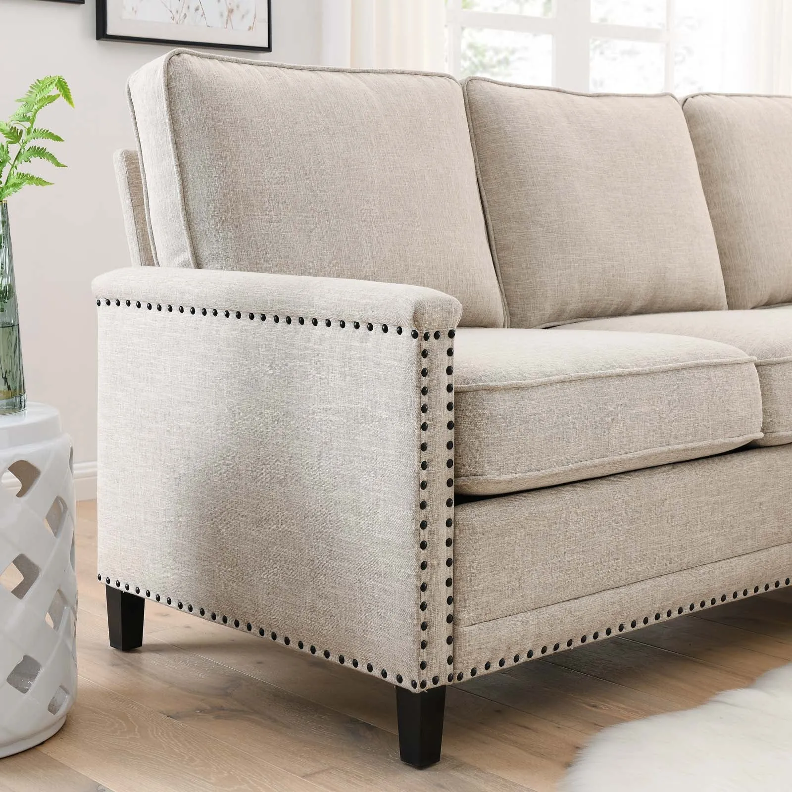 Ashton Upholstered Fabric Sectional Sofa by Modway