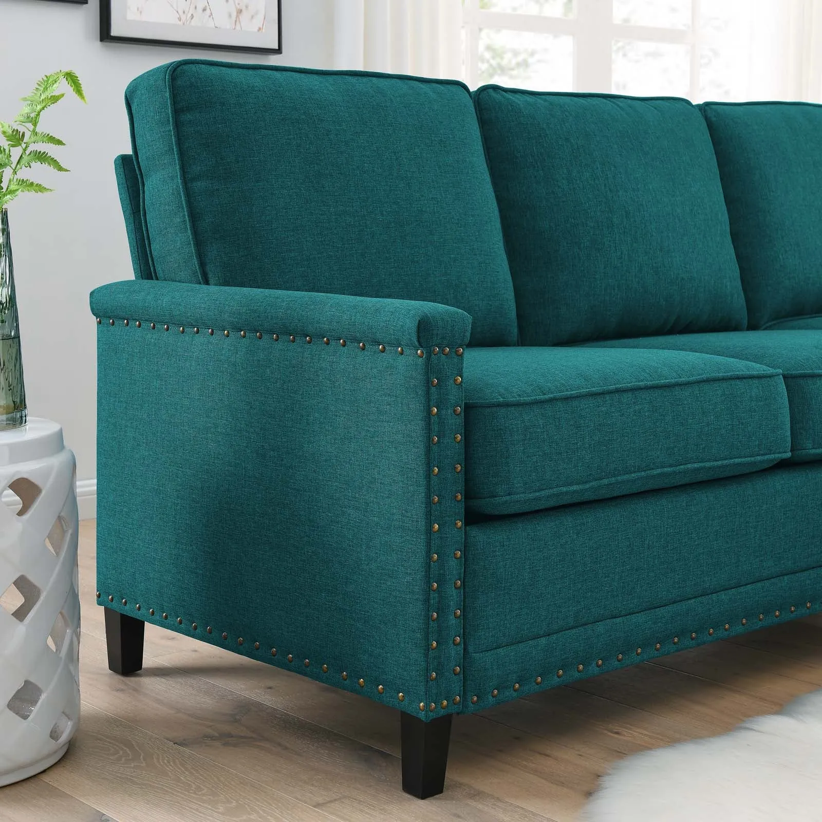 Ashton Upholstered Fabric Sectional Sofa by Modway