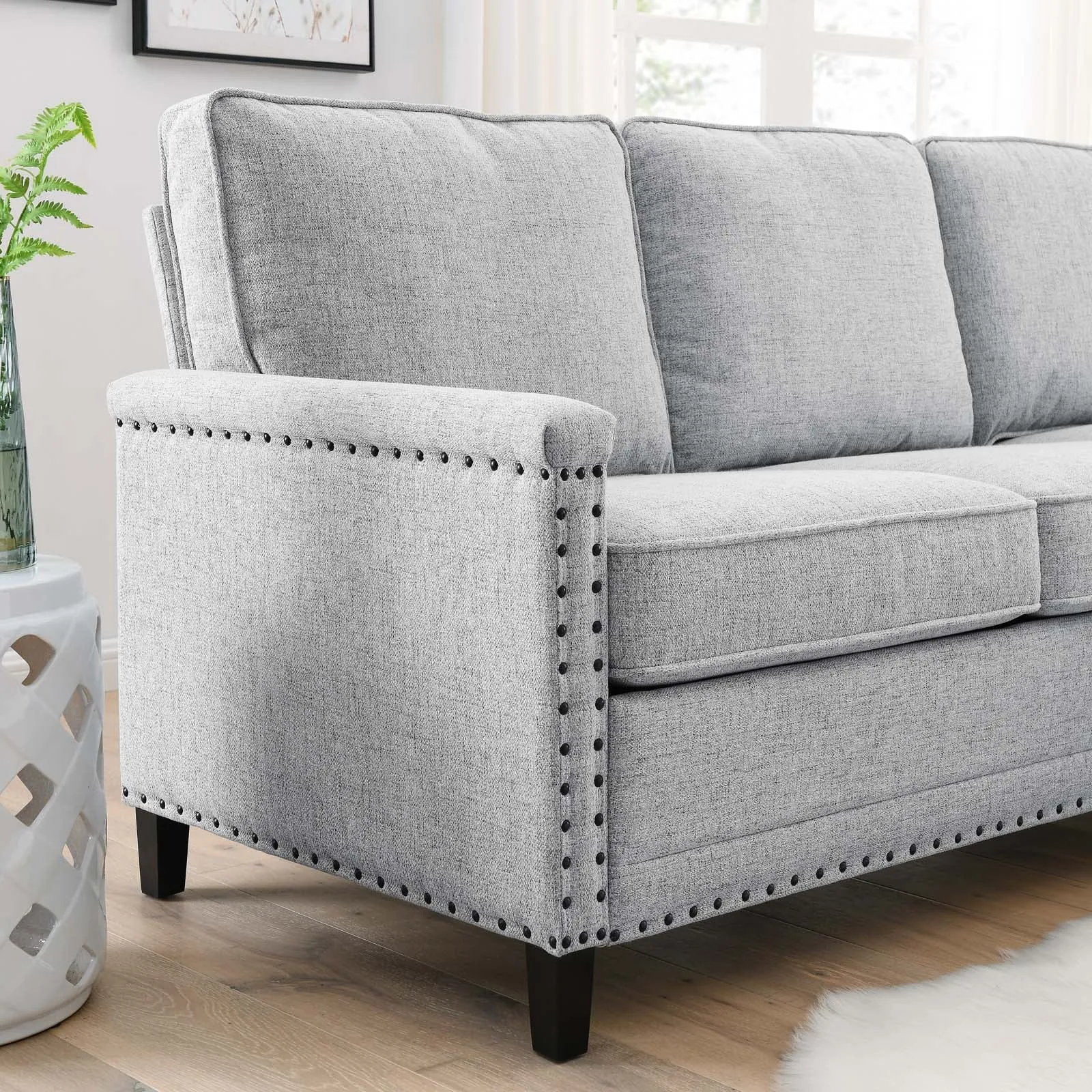 Ashton Upholstered Fabric Sectional Sofa by Modway