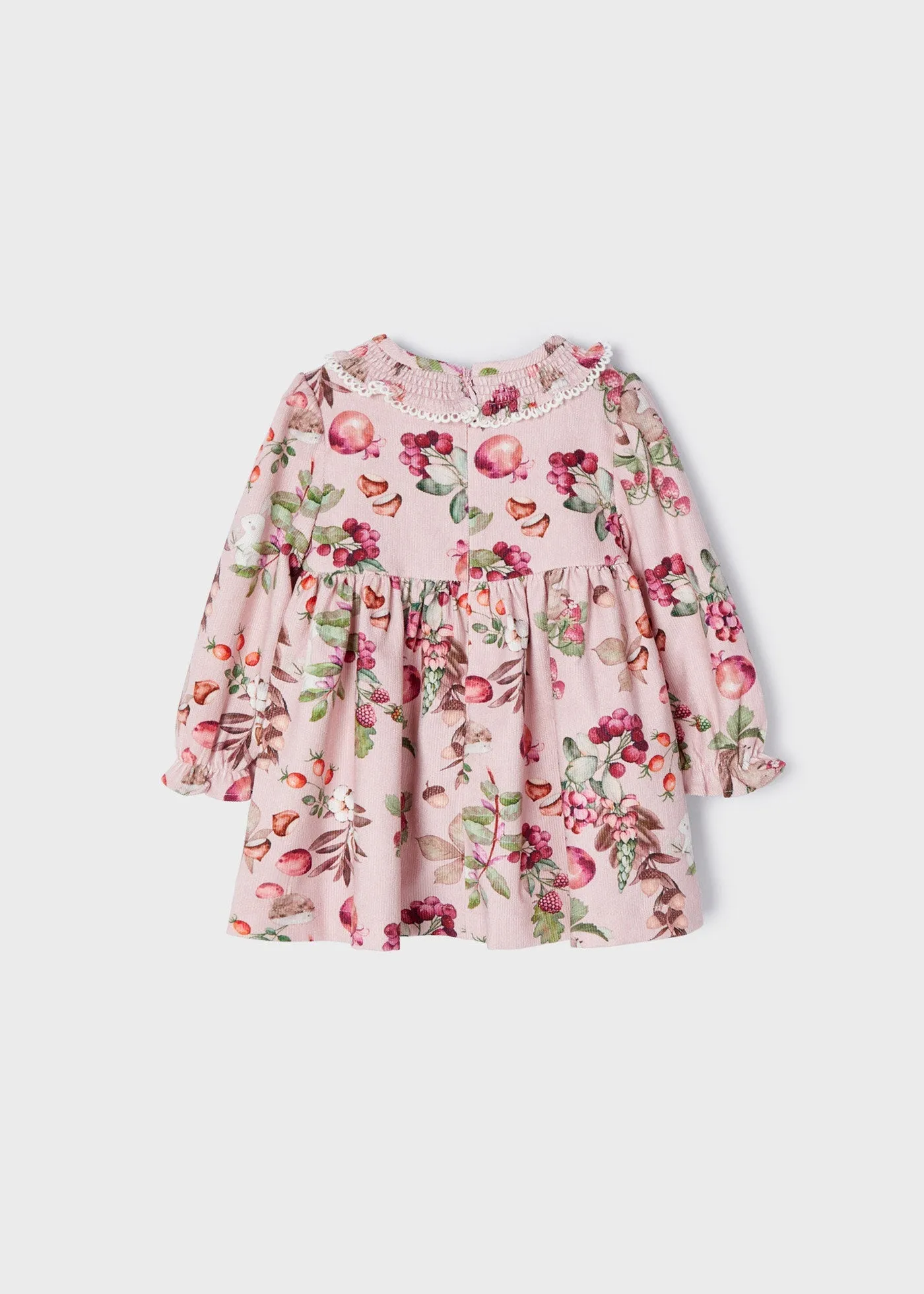 Baby Girls Printed Cord Dress Pink | Mayoral