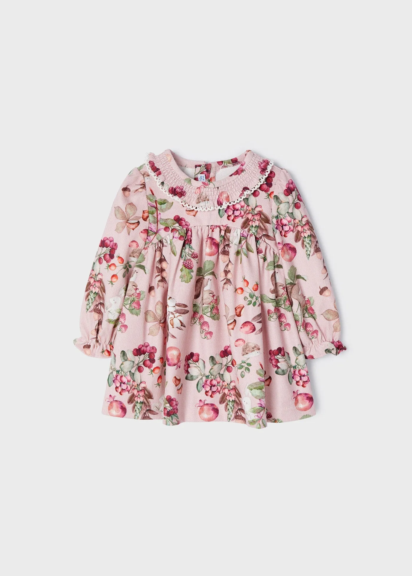 Baby Girls Printed Cord Dress Pink | Mayoral