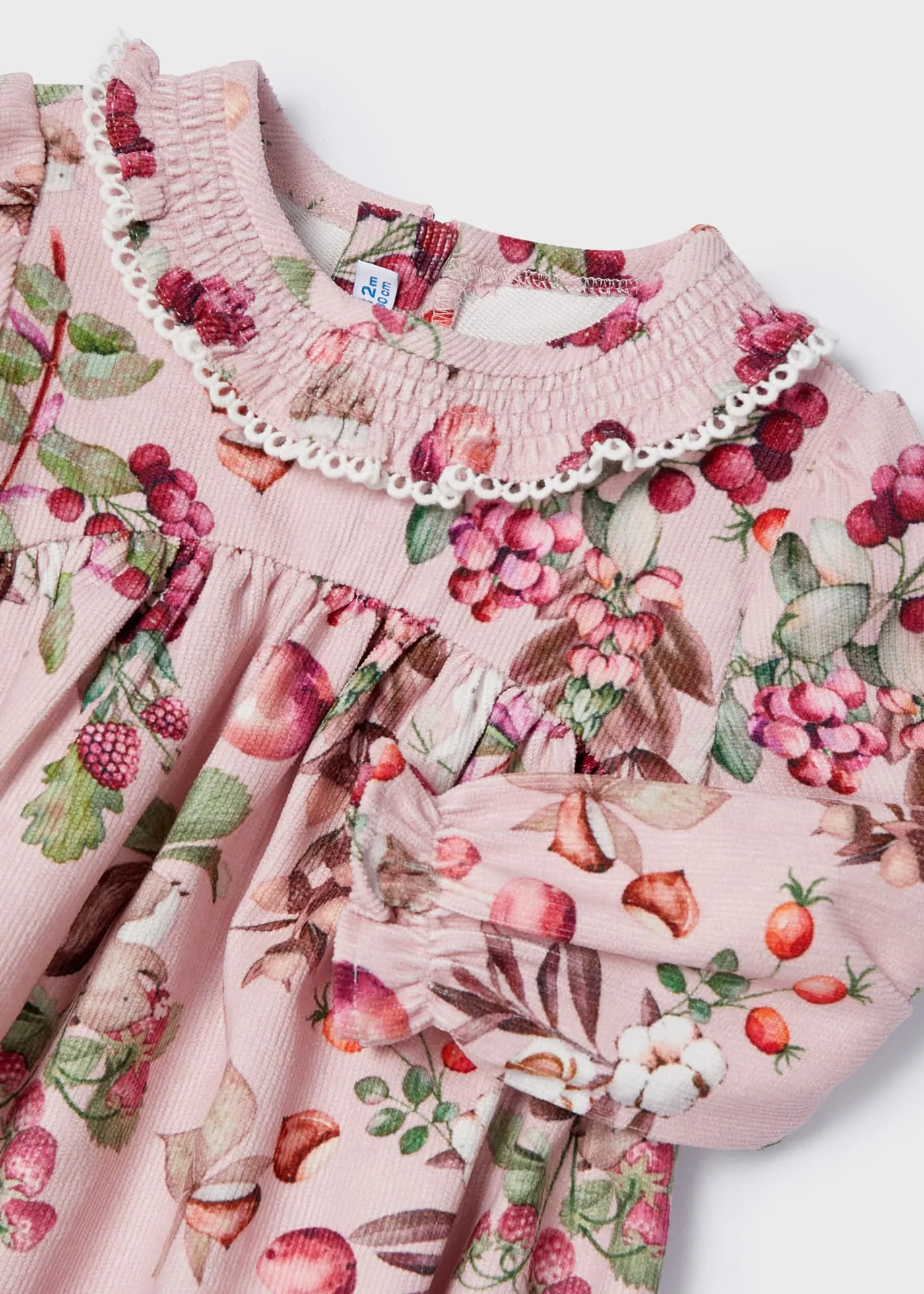 Baby Girls Printed Cord Dress Pink | Mayoral