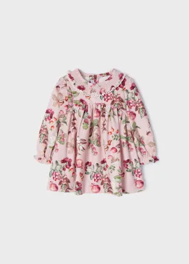 Baby Girls Printed Cord Dress Pink | Mayoral