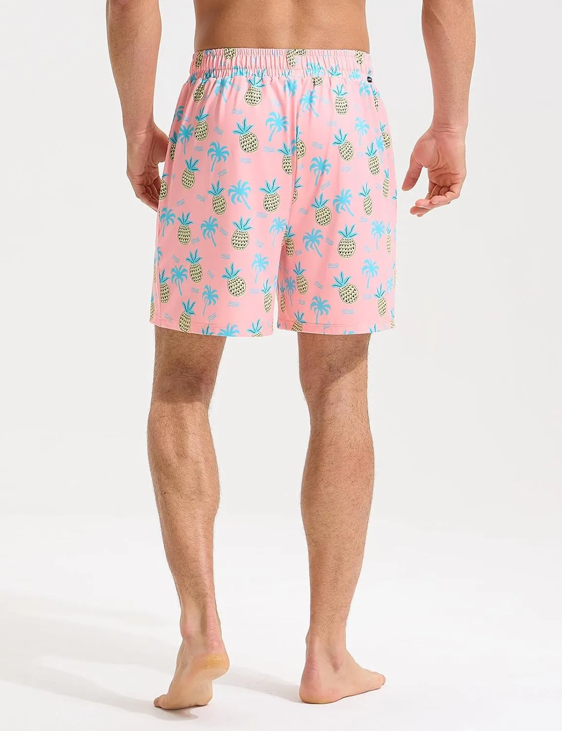 baleaf Mens Swim Trunks with Compression Liner 5 & 7 inch Quick Dry Bathing Suit Swim Shorts with Zippered Pockets