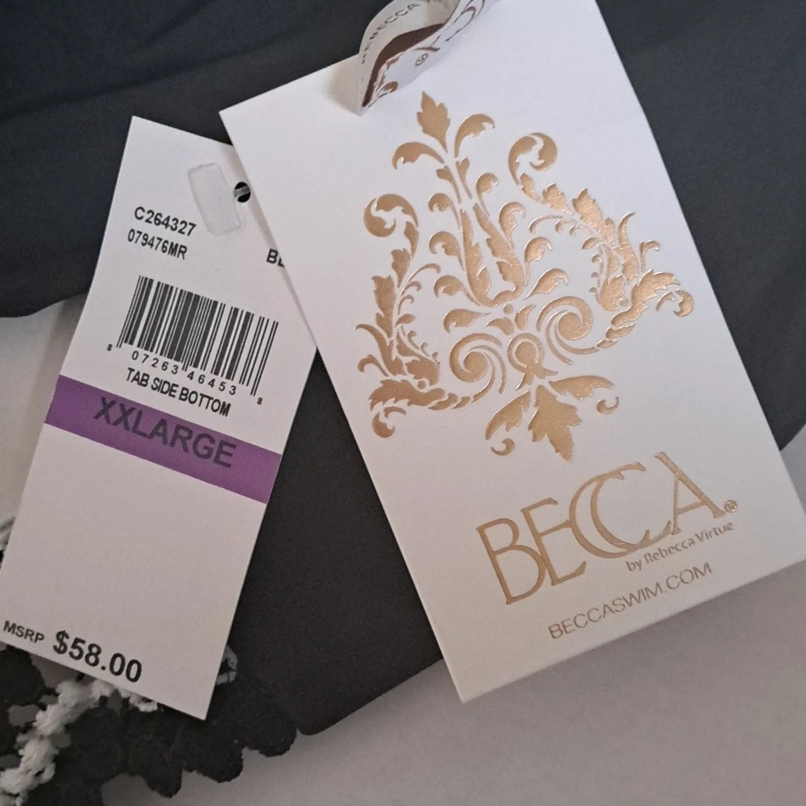 BECCA BY REBECCA VIRTUE Avery Tab Side Hipster Bikini Swim Bottom
