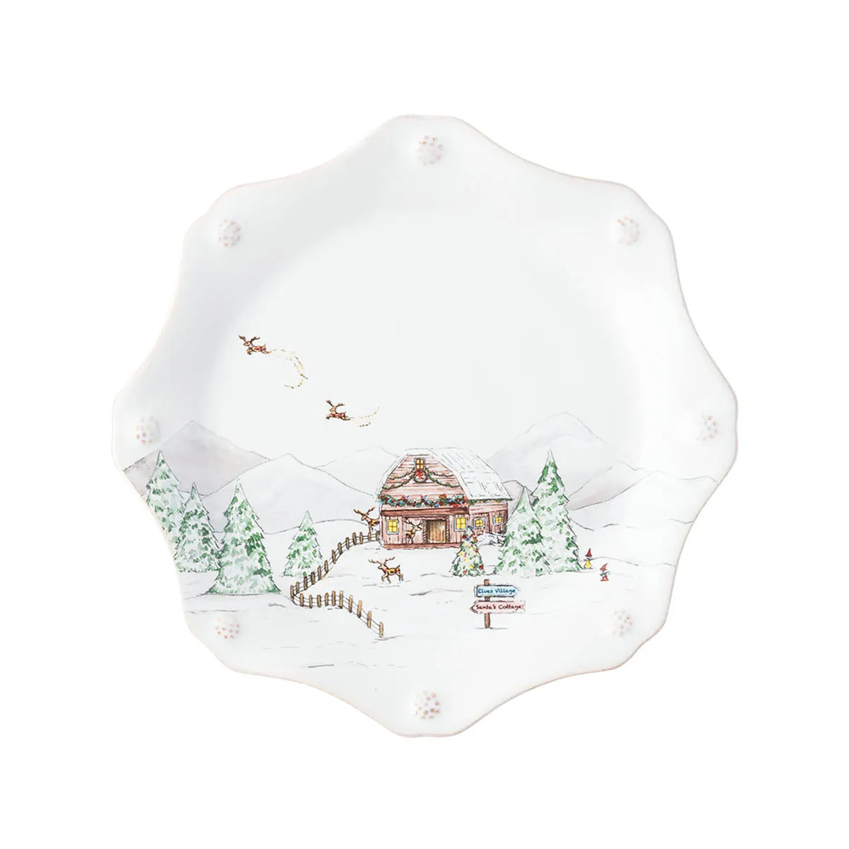 Berry & Thread North Pole Dessert/Salad Plate Assorted Set/4