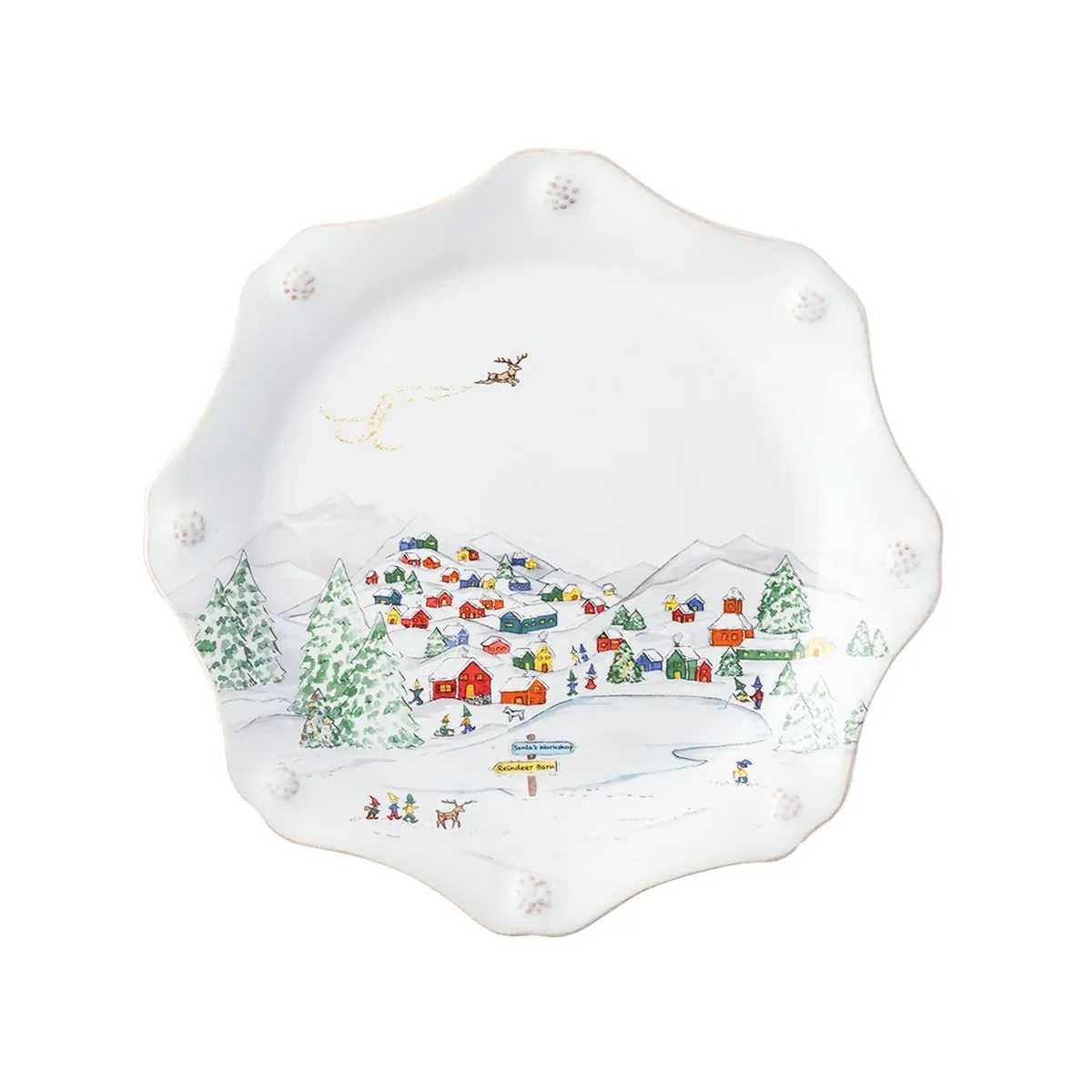 Berry & Thread North Pole Dessert/Salad Plate Assorted Set/4