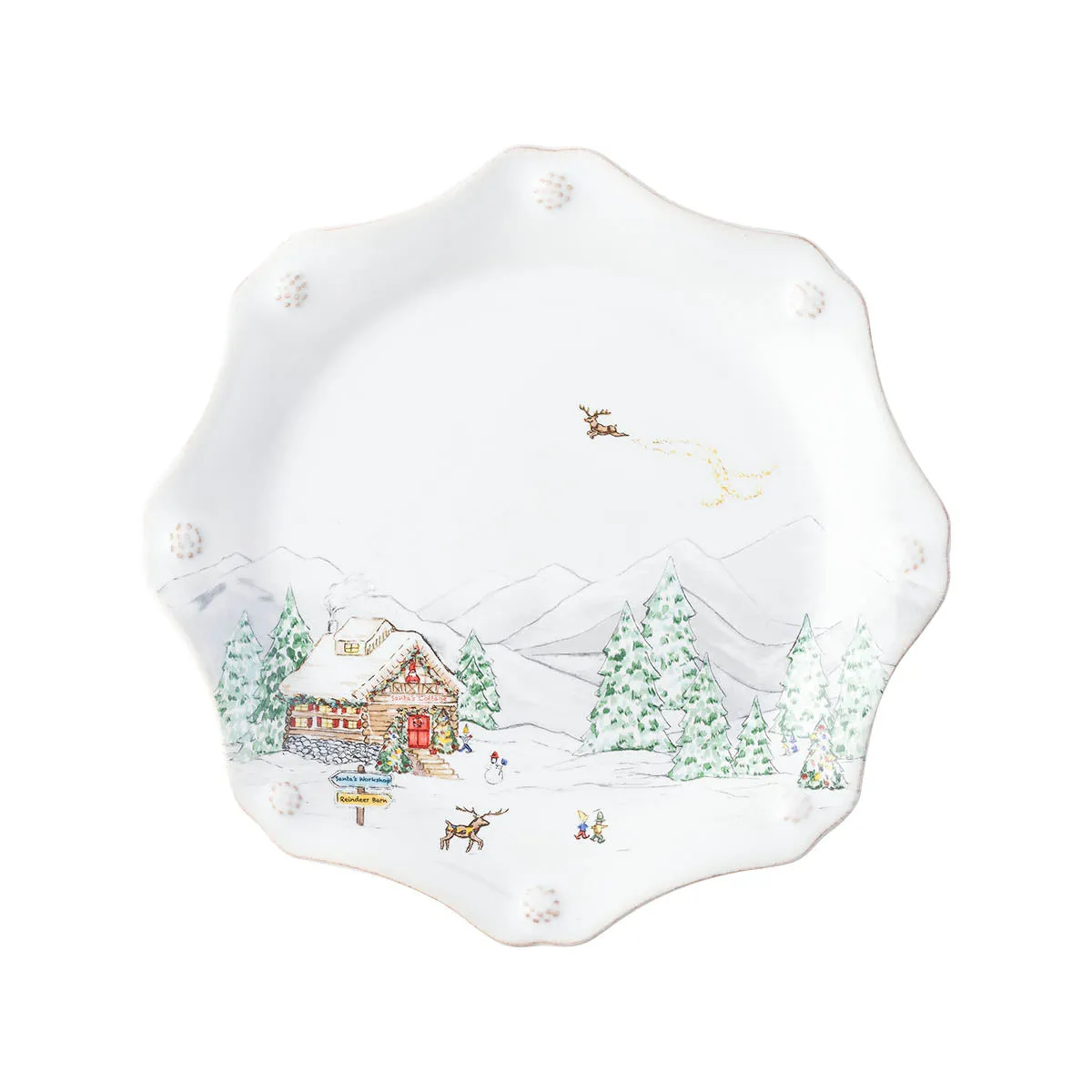 Berry & Thread North Pole Dessert/Salad Plate Assorted Set/4