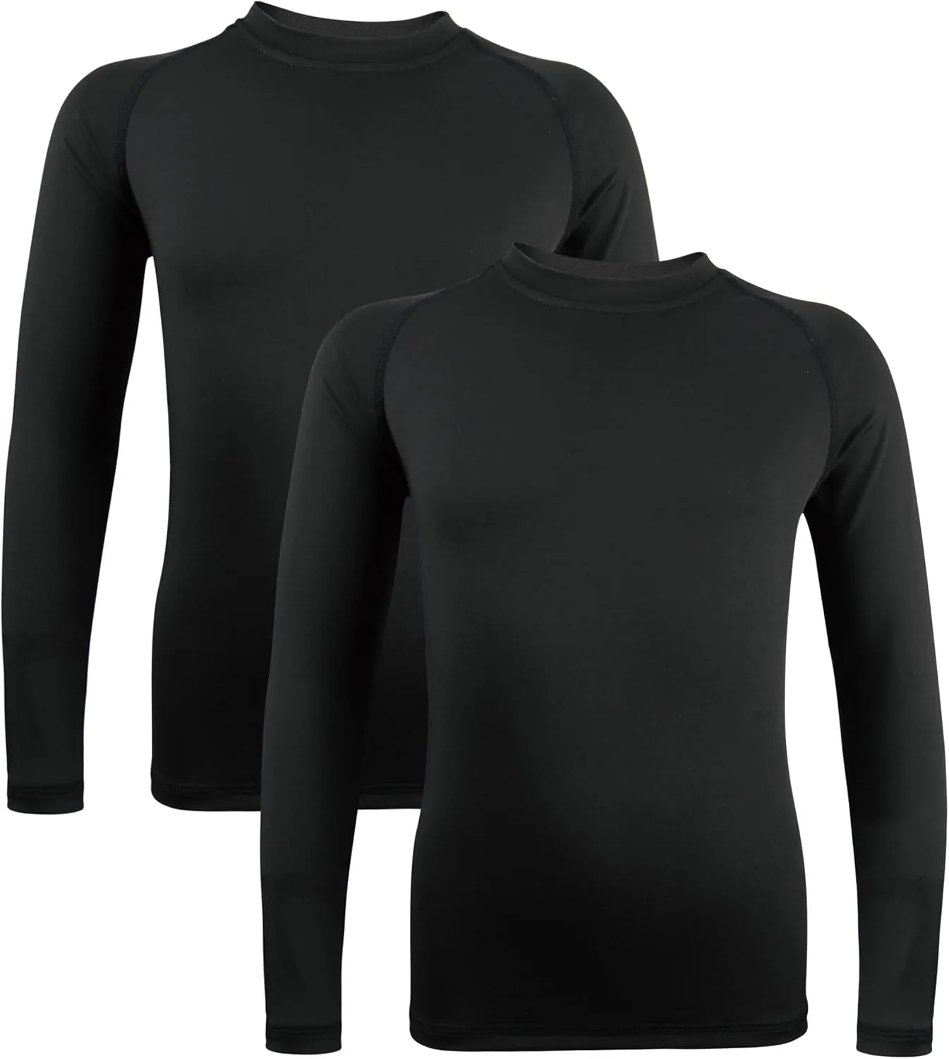 Boys' Girls' Compression Shirt Long Sleeve Moisture Wicking Sports Baselayer for Youth Football Baseball