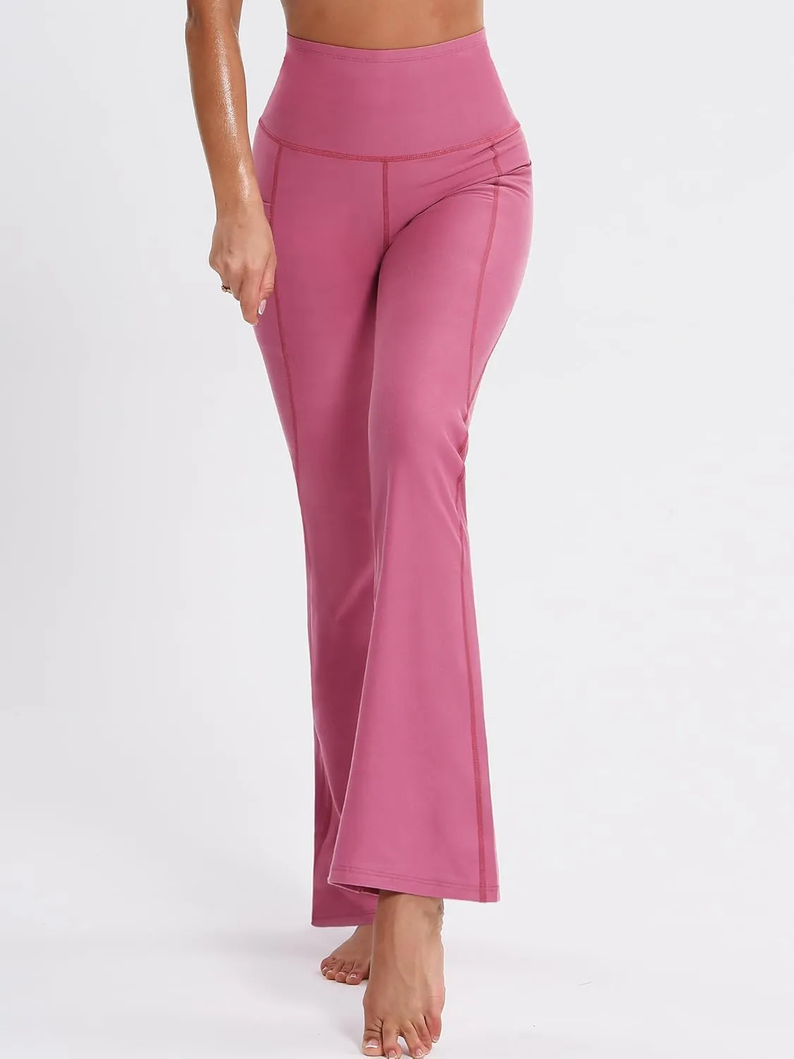 CADMUS Women's Workout Pants for Running High Waisted Yoga Leggings with Two Side Big Pockets