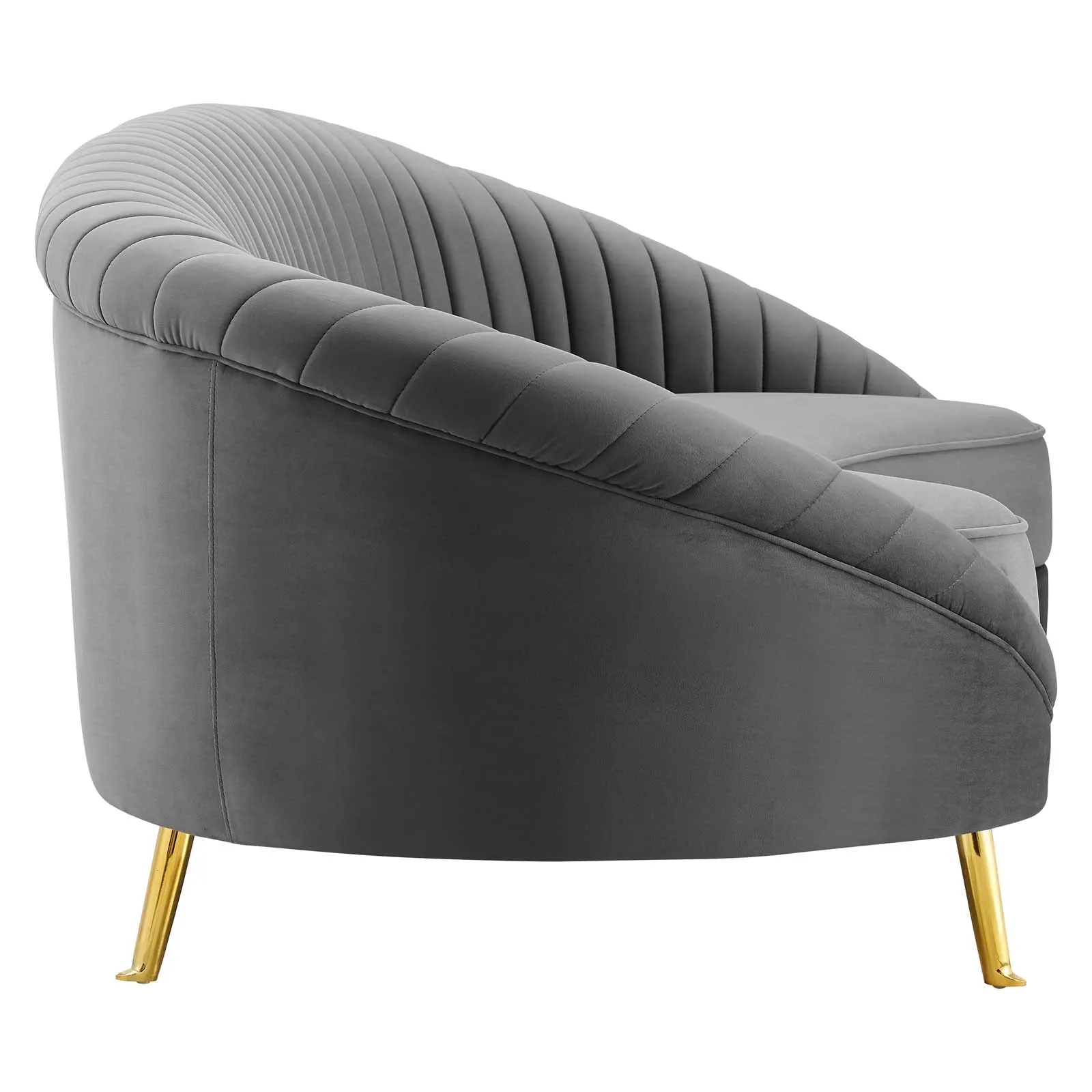 Camber Channel Tufted Performance Velvet Sofa by Modway
