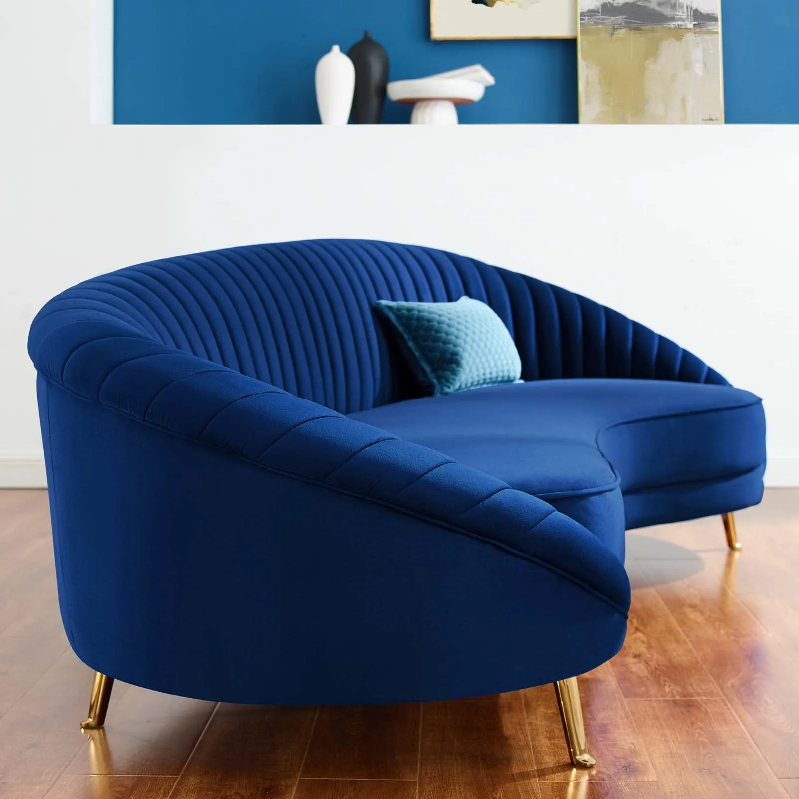 Camber Channel Tufted Performance Velvet Sofa by Modway