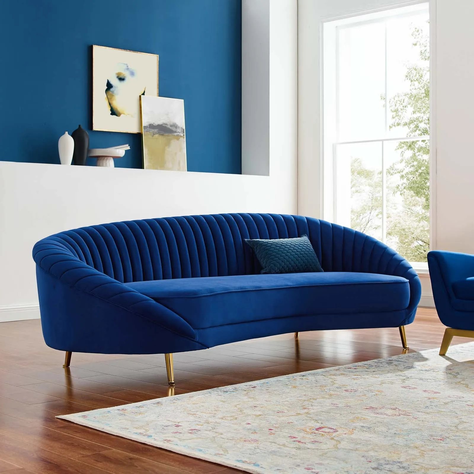 Camber Channel Tufted Performance Velvet Sofa by Modway