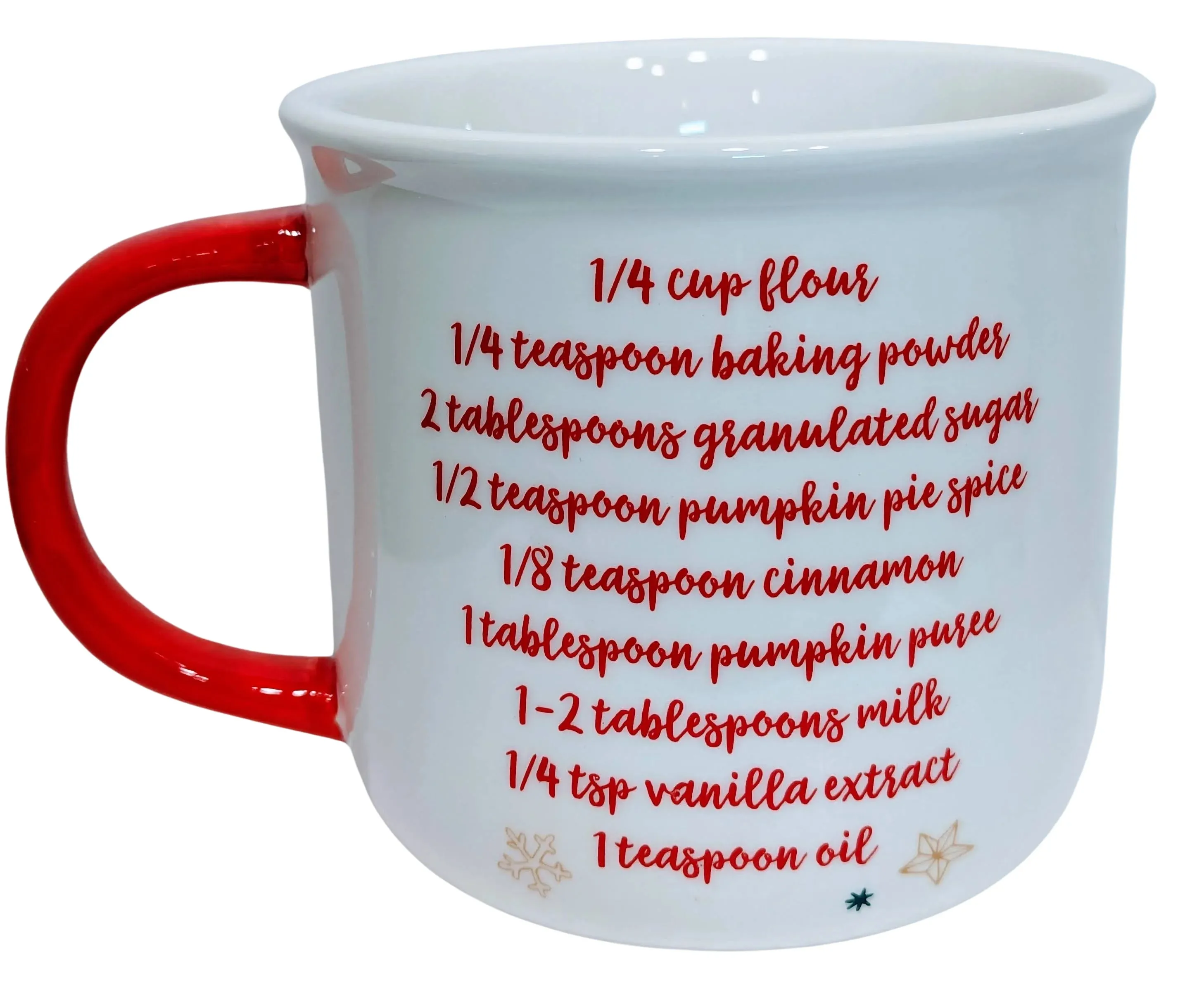 Ceramic Mug - Pumpkin Spice Mug Cake with Recipe