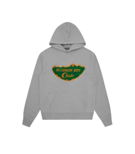 CHENILLE MOUNTAINSCAPE POPOVER HOOD - HEATHER GREY