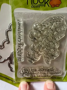 Christmas cactus stamp and die by newtons nook