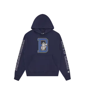COLLEGE POPOVER BUTTON HOOD - NAVY