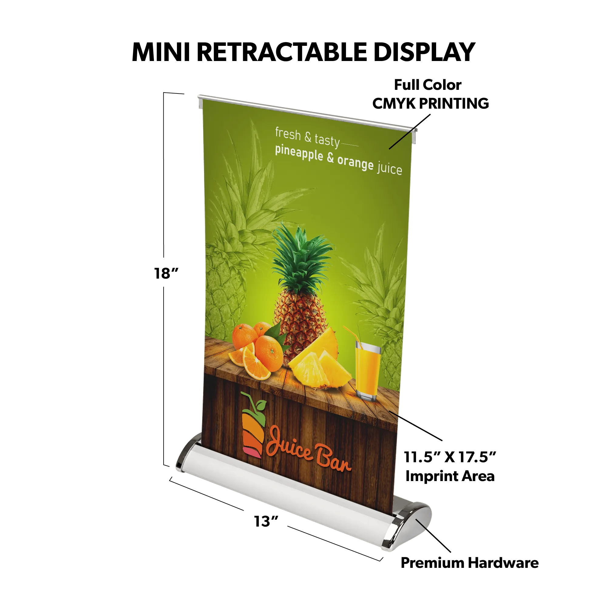 Custom Tabletop Retractable Banner