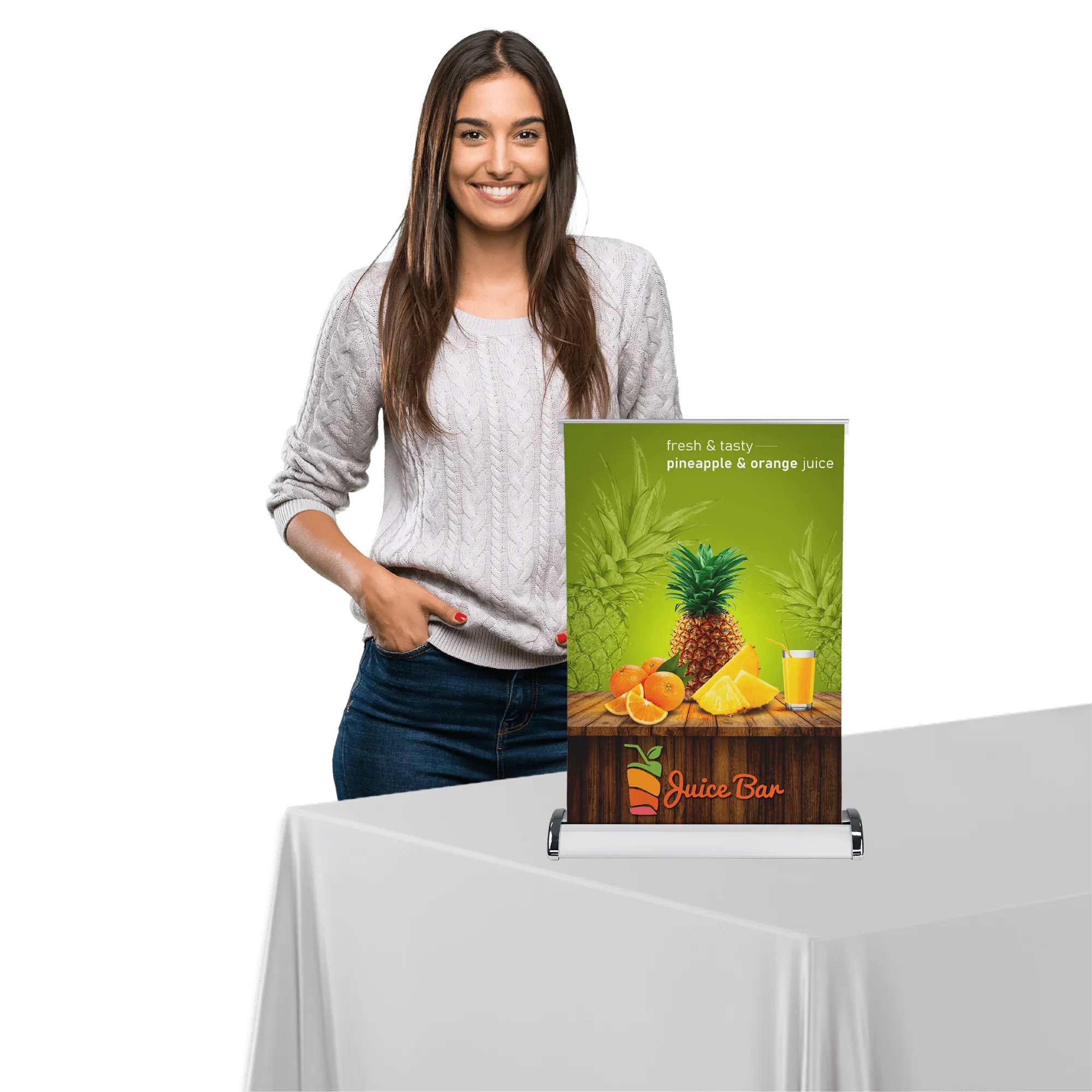 Custom Tabletop Retractable Banner
