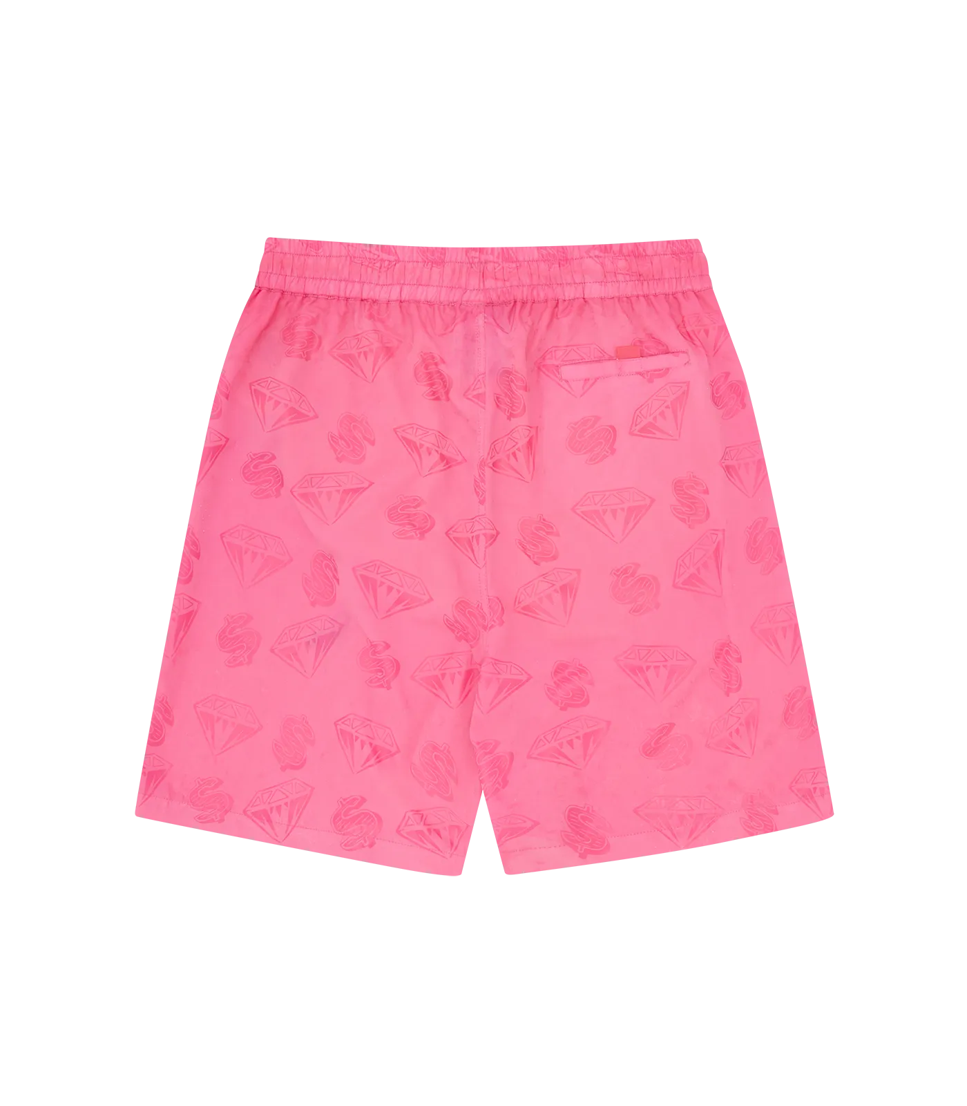 DIAMOND AND DOLLARS WATER-REACTIVE SWIMSHORTS
 - PINK