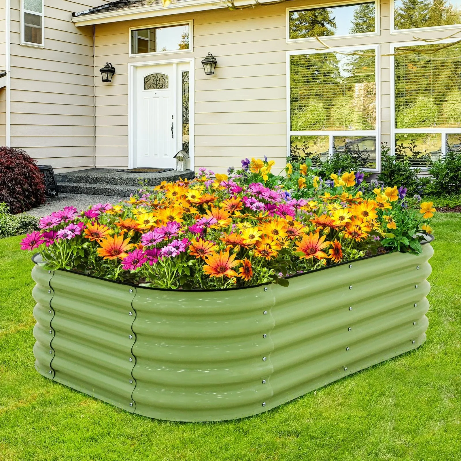 EAGLE PEAK 17'' Tall Outdoor Raised Garden Bed Planter