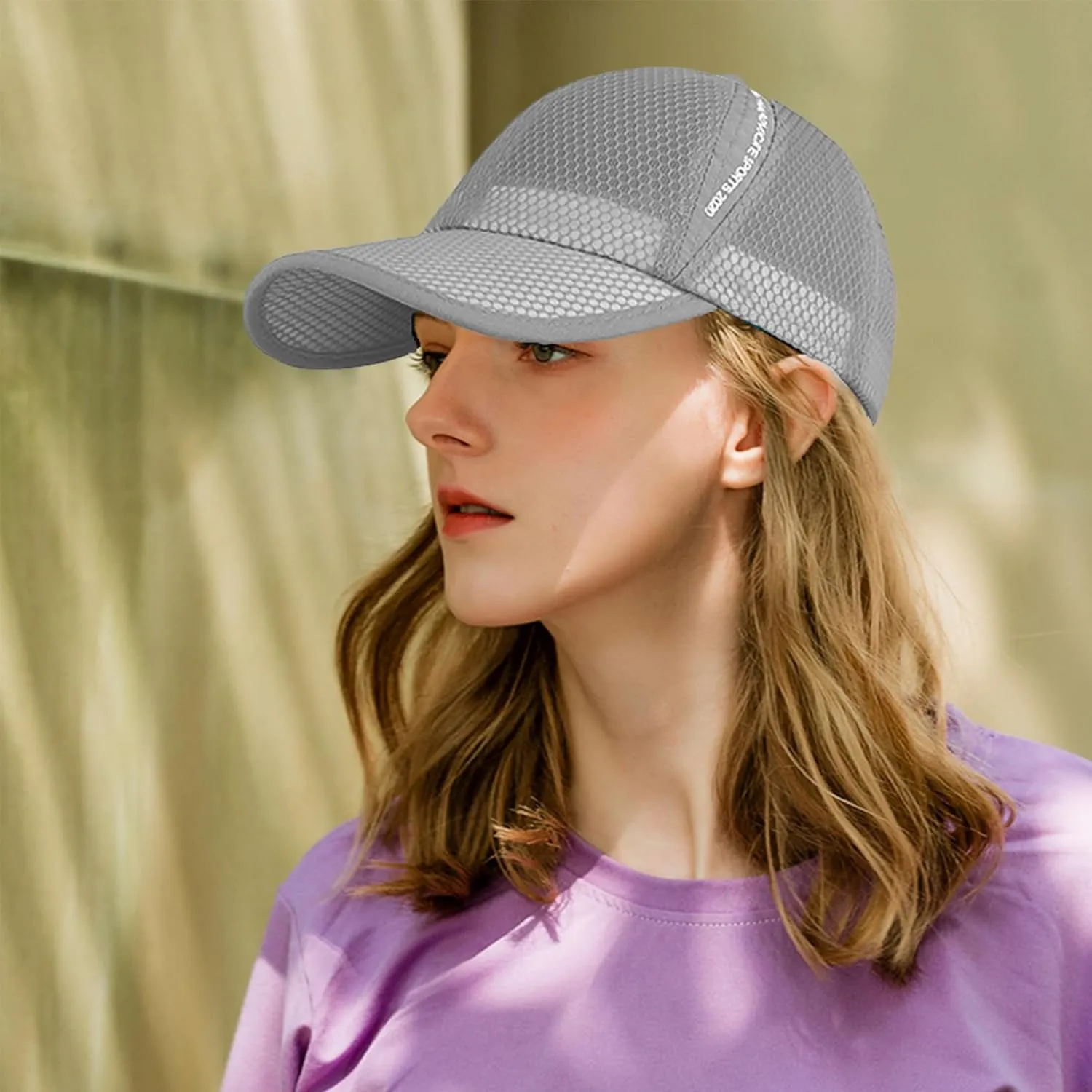 ELLEWIN Unisex Breathable Full Mesh Baseball Cap Quick Dry Running hat Lightweight Cooling Water Sports Hat