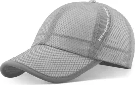 ELLEWIN Unisex Breathable Full Mesh Baseball Cap Quick Dry Running hat Lightweight Cooling Water Sports Hat