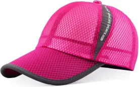 ELLEWIN Unisex Breathable Full Mesh Baseball Cap Quick Dry Running hat Lightweight Cooling Water Sports Hat
