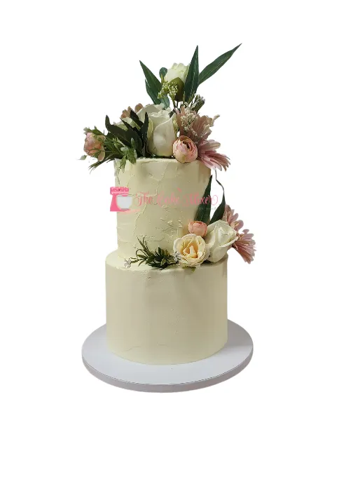 Floral Buttercream Drip Cake