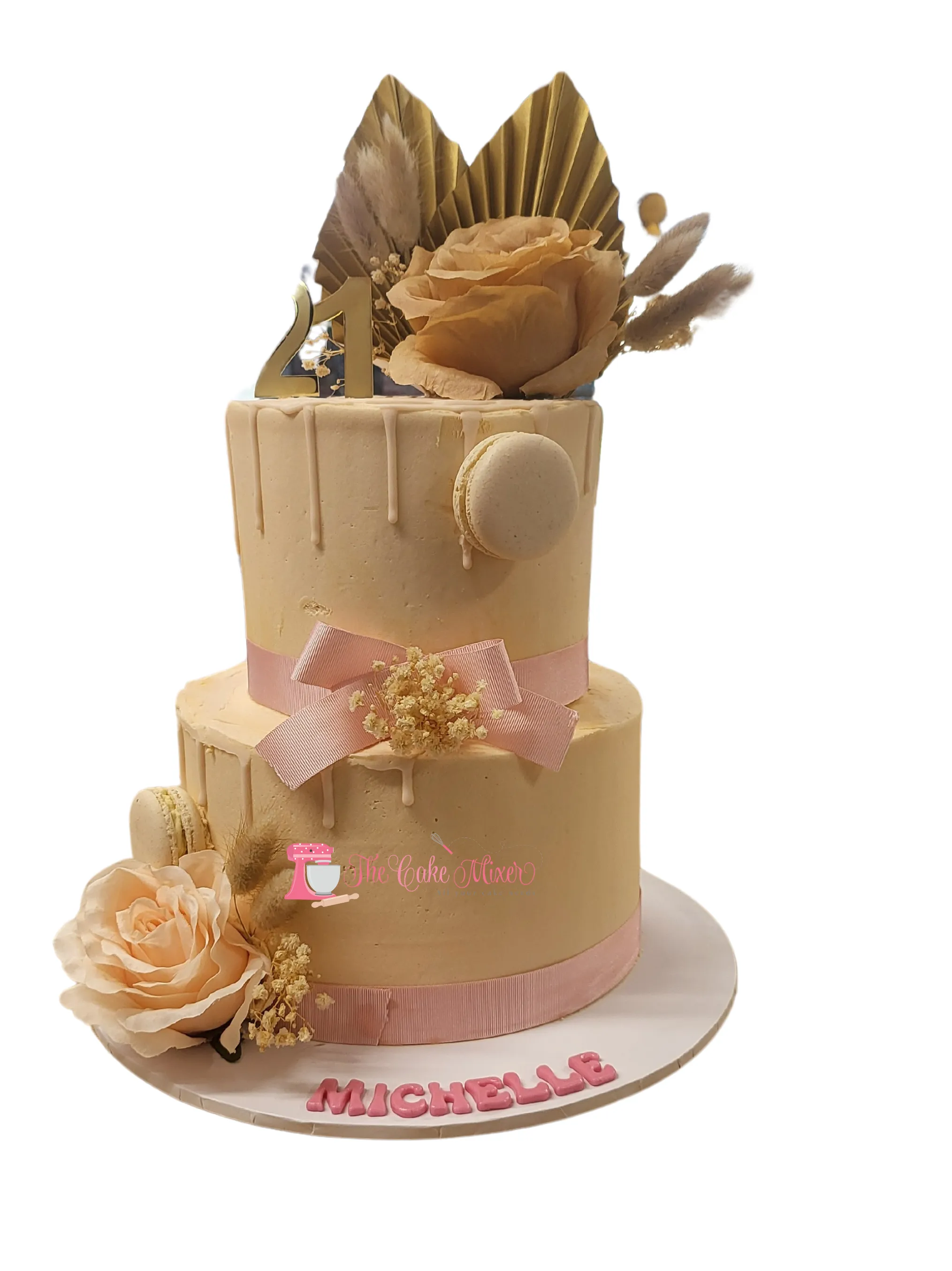 Floral Buttercream Drip Cake