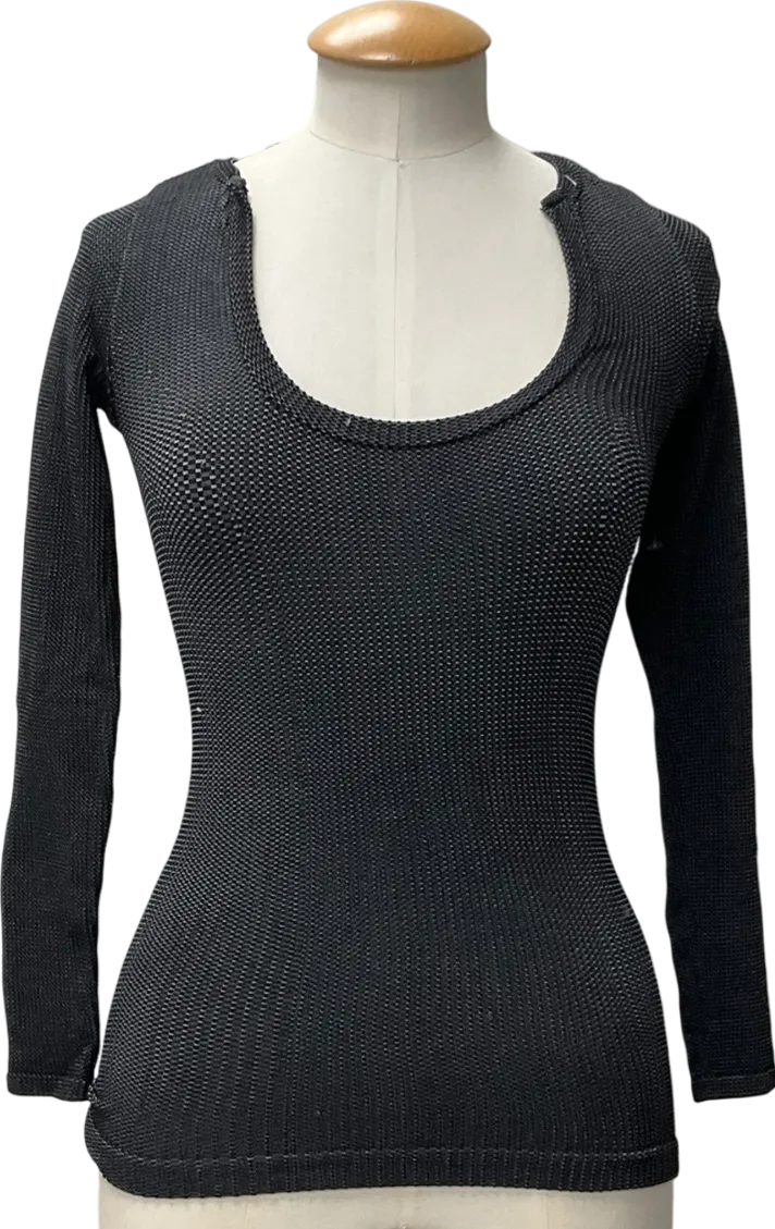 Free People Black Clean Slate Seamless Layering Top UK M/L