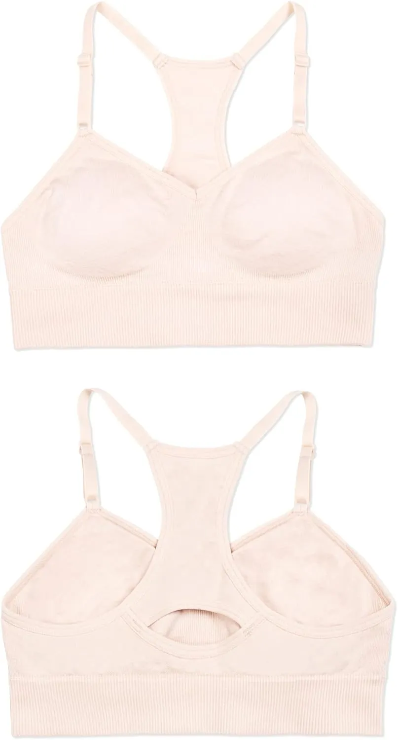 Fruit of the Loom Girls' Seamless Racerback Sport Bra