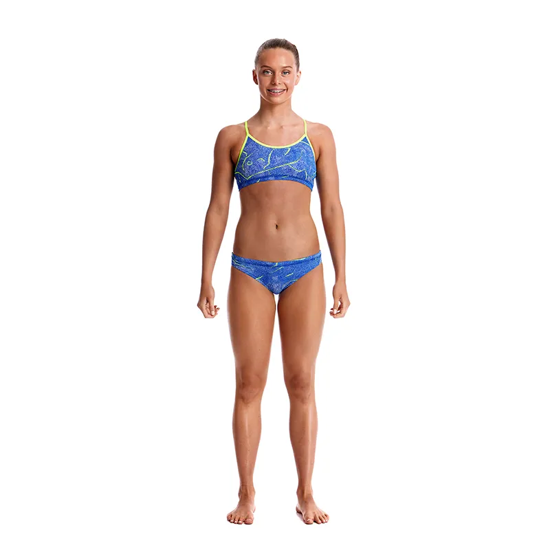 Funkita Girls Racerback Two Piece FS02G - Sea Salt