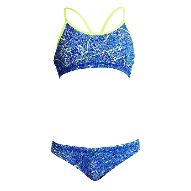 Funkita Girls Racerback Two Piece FS02G - Sea Salt