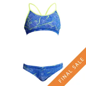 Funkita Girls Racerback Two Piece FS02G - Sea Salt