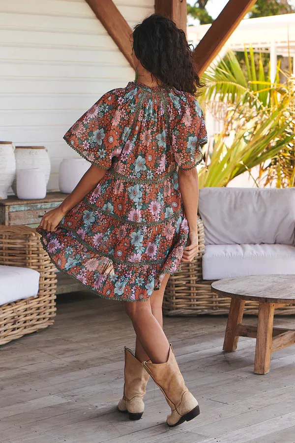 Garden print Coco Mini dress