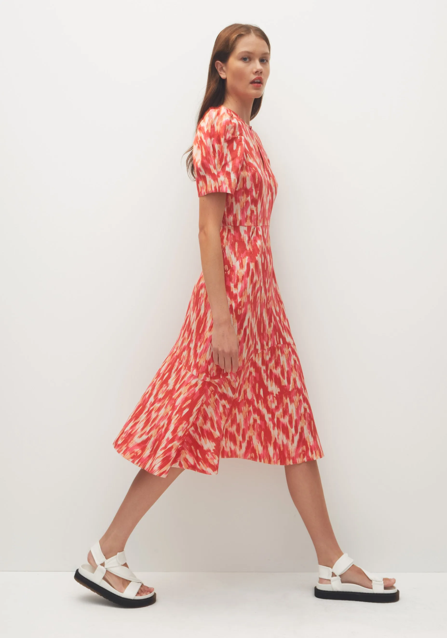Georgia Linen Midi Dress_Print