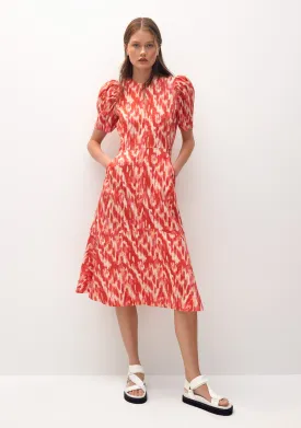 Georgia Linen Midi Dress_Print
