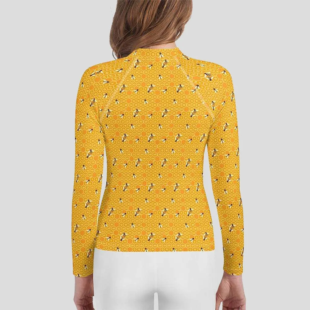 Honeycomb Youth Rash Guard (POD)