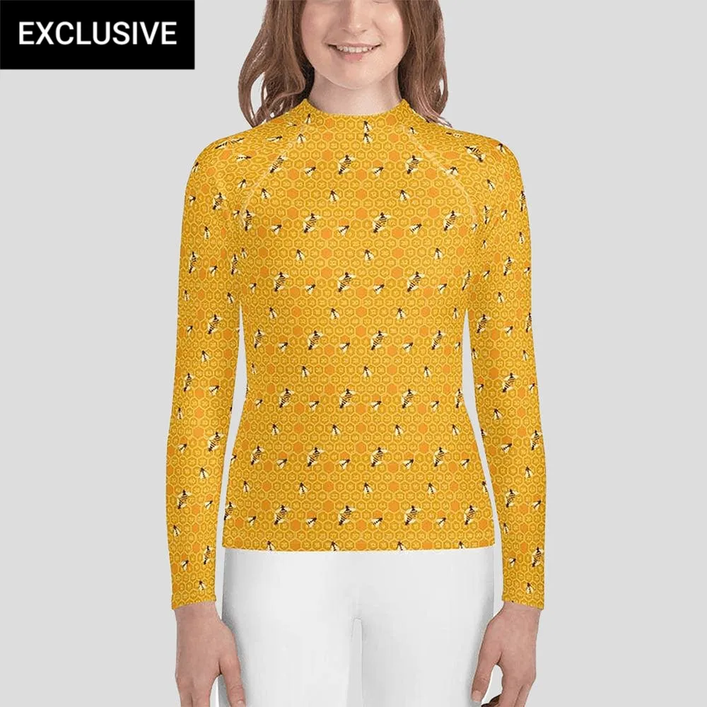 Honeycomb Youth Rash Guard (POD)
